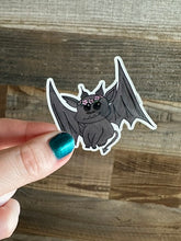 Load image into Gallery viewer, Gargoyle Waterproof Sticker | Romantasy Bookish Gargoyle with Flower Crown
