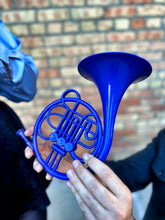 Load image into Gallery viewer, Fully 3D Blue French Horn/ Legen wait for it Dary/ HIMYM/ Proposal Prop
