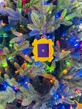Load image into Gallery viewer, Friends Frame Ornament / Friends Yellow Peephole Frame Ornament/ Purple Peephole Door Frame/ TV Ornament/ Friends Themed Gift
