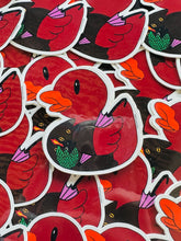 Load image into Gallery viewer, Magic School Groundskeeper Cosplaying Duck Sticker: Pink Umbrella Wizard Bookish Waterproof Sticker
