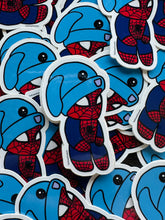 Load image into Gallery viewer, Spidey Wearing Bunny Hat Waterproof Sticker | Comics Waterbottle Decor
