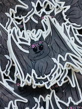 Load image into Gallery viewer, Gargoyle Waterproof Sticker | Romantasy Bookish Gargoyle with Flower Crown
