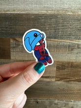 Load image into Gallery viewer, Spidey Wearing Bunny Hat Waterproof Sticker | Comics Waterbottle Decor
