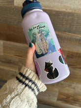 Load image into Gallery viewer, Cosplaying Duck| Green Cat Professor Waterproof Sticker | Nerdy Witch Waterbottle Sticker
