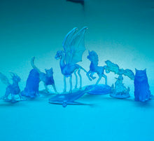 Load image into Gallery viewer, Happiness Spell Mini Miniatures Series 2: Blue Fantasy Animal Super Small Magical Creatures

