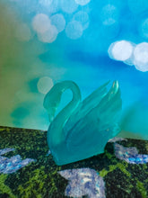 Load image into Gallery viewer, Swan Happiness Spell | Blue Animal Protection Charm | Fantasy Bookshelf Decor
