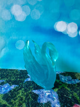 Load image into Gallery viewer, Swan Happiness Spell | Blue Animal Protection Charm | Fantasy Bookshelf Decor
