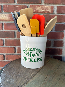 Friends Themed Gift/ Monica Pickle Jar/ Kitchen Utensil Holder/ Kitchen Decor/ TV Replica Prop/ Housewarming Gift/ Homemade 1 cent Pickles