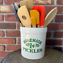 Load image into Gallery viewer, Friends Themed Gift/ Monica Pickle Jar/ Kitchen Utensil Holder/ Kitchen Decor/ TV Replica Prop/ Housewarming Gift/ Homemade 1 cent Pickles
