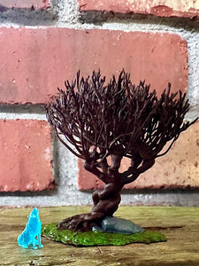 Thrashing Willow Miniature/ Wizarding Tree Figurine/ Bookshelf Decor/ Fantasy/ Nerd Gift/ Reading Prop/ Replica