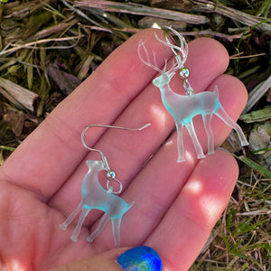 Stag and Doe Happiness Protection Spell Earrings