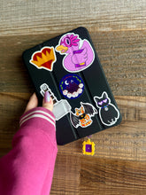 Load image into Gallery viewer, Yellow Friends Peephole Frame USB C Dust Plug | Electronic Charm | E Reader Accessory
