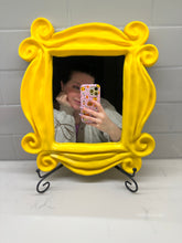 Load image into Gallery viewer, Yellow Friends Frame Mirror | Friends Themed Gift | Decorative Housewarming
