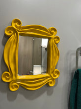 Load image into Gallery viewer, Yellow Friends Frame Mirror | Friends Themed Gift | Decorative Housewarming
