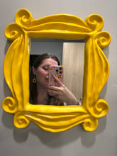 Load image into Gallery viewer, Yellow Friends Frame Mirror | Friends Themed Gift | Decorative Housewarming
