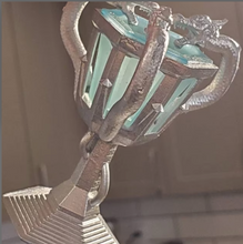 Load image into Gallery viewer, Wizard Competition Cup Miniature | Dragon Goblet | Fantasy Bookshelf Decor | Magic School Ornament
