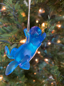 Magical Wizarding Christmas Ornament/ Otter Protective Spell / Magical Creatures/ Bookshelf Decor/ Fantasy Miniature/ Fandom Christmas/ Nerd