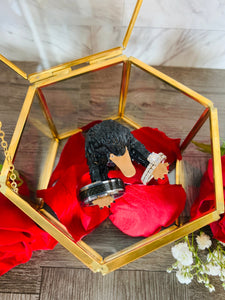 Fantasy Wedding Ring Box/ Geek Proposal Box/ Nerd Engagement Ring box/ Ring Bearer/ Ceremony Box/ Fantasy themed wedding/ Nerd Trinket Box