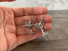 Load image into Gallery viewer, Wizarding Competition Earrings/ Fantasy Magical Dangle Accessories/ Dragon Magical Cup/ Cosplay/ Nerd Earrings/ Bookworm/ Geeky Quirky Gift
