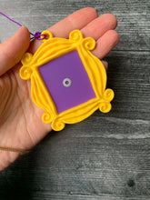 Load image into Gallery viewer, Friends Frame Ornament / Friends Yellow Peephole Frame Ornament/ Purple Peephole Door Frame/ TV Ornament/ Friends Themed Gift
