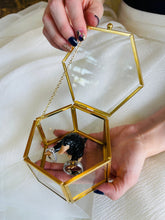 Load image into Gallery viewer, Fantasy Wedding Ring Box/ Geek Proposal Box/ Nerd Engagement Ring box/ Ring Bearer/ Ceremony Box/ Fantasy themed wedding/ Nerd Trinket Box
