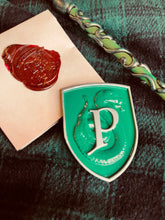 Load image into Gallery viewer, Snake Large Prefect Badge/ Prefect Pin/ House Pride/ House Crest/ Dark Arts/ Ambitious/ Book Replica/ Wizarding Accessories/ Cosplay
