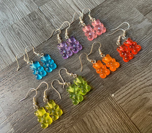 Gummy Bear Earrings/ Novelty Earrings/ Candy Accessories/ Quirky/ Candy Store Girl