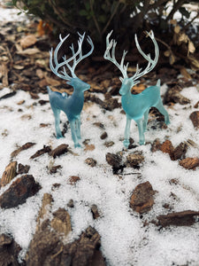 Dark Magic Stag Ornament/ Dark Protective Spell/ Corrupted Soul/ Fantasy Figurine/ Bookish Art Decor/ Bookworm gift