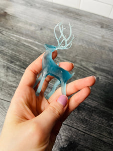Dark Magic Stag Ornament/ Dark Protective Spell/ Corrupted Soul/ Fantasy Figurine/ Bookish Art Decor/ Bookworm gift