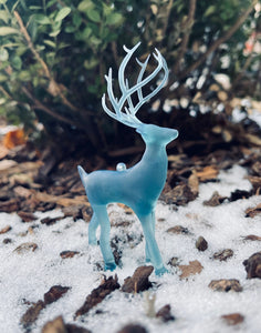 Dark Magic Stag Ornament/ Dark Protective Spell/ Corrupted Soul/ Fantasy Figurine/ Bookish Art Decor/ Bookworm gift